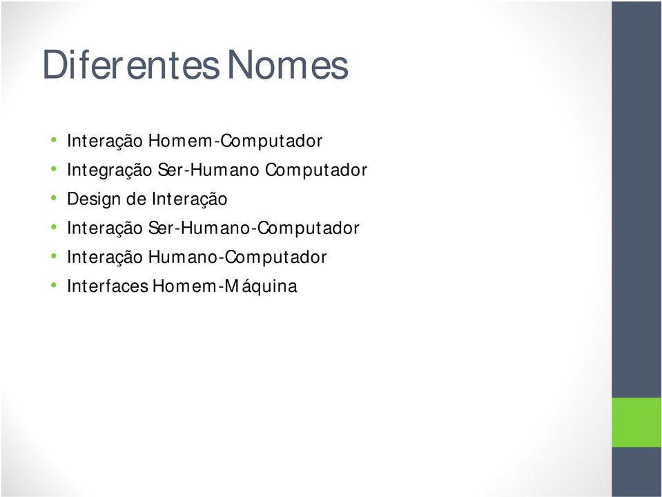 Interação Interação Ser-Humano-Computador