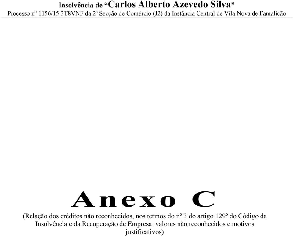 3 do artigo 129º do Código da Insolvência e da