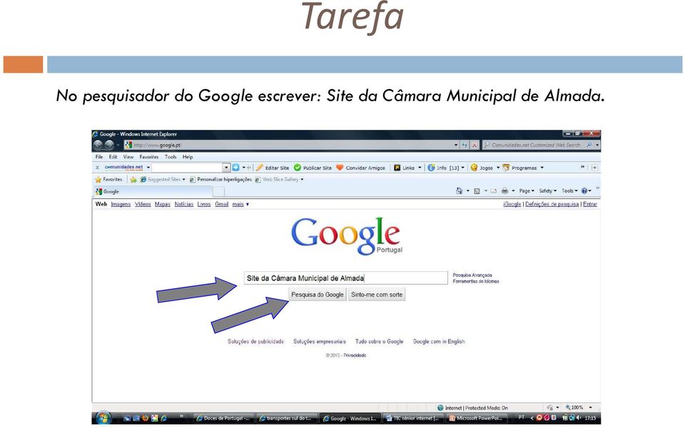 Google escrever: