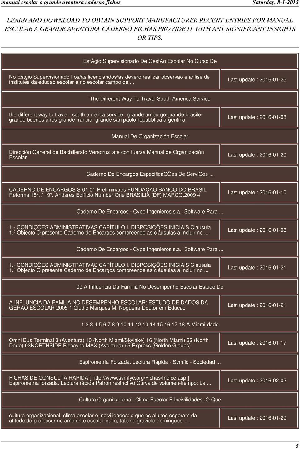 .. Last update : 2016-01-25 The Different Way To Travel South America Service the different way to travel. south america service.