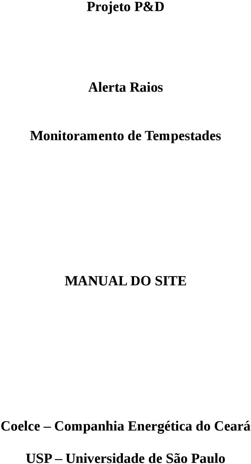 MANUAL DO SITE Coelce Companhia