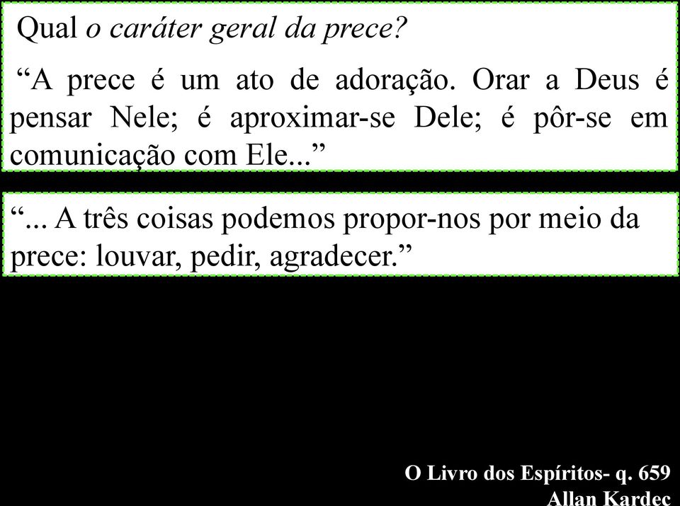 comunicação com Ele.