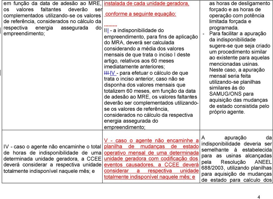 .. III - a indisponibilidade do empreendimento, para fins de aplicação do MRA, deverá ser calculada considerando a média dos valores mensais de que trata o inciso I deste artigo, relativos aos 60