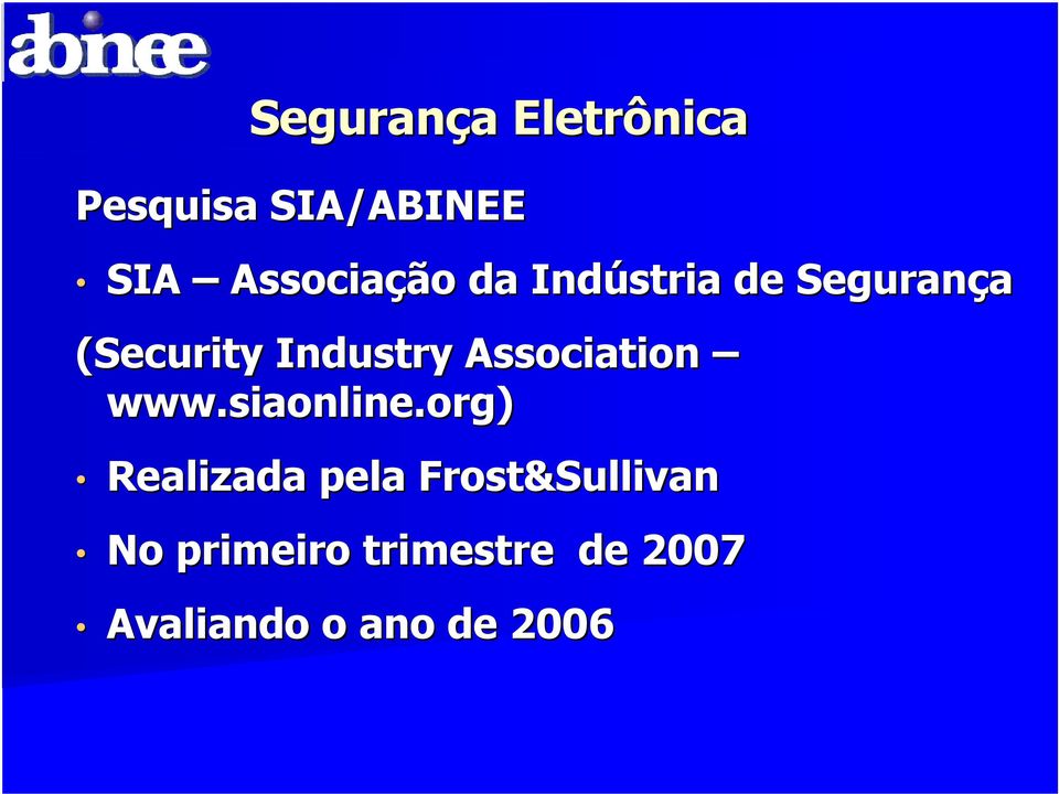 Industry Association www.siaonline.