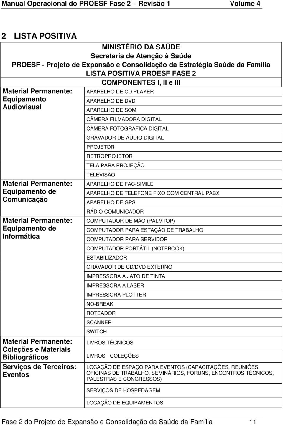 Coleções e Materiais Bibliográficos Serviços de Terceiros: Eventos APARELHO DE SOM CÂMERA FILMADORA DIGITAL CÂMERA FOTOGRÁFICA DIGITAL GRAVADOR DE AUDIO DIGITAL PROJETOR RETROPROJETOR TELA PARA