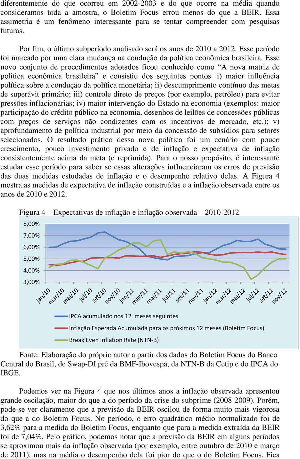 Esse período foi marcado por uma clara mudança na condução da política econômica brasileira.
