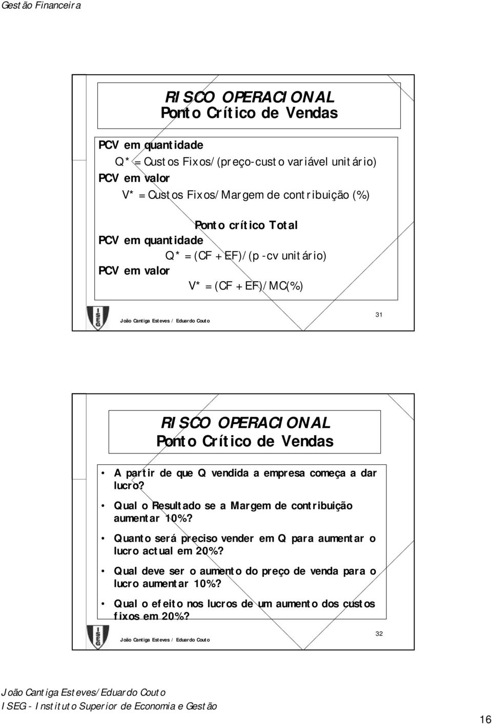 vendida a empresa começa a dar lucro? Qual o Resultado se a Margem de contribuição aumentar 10%?