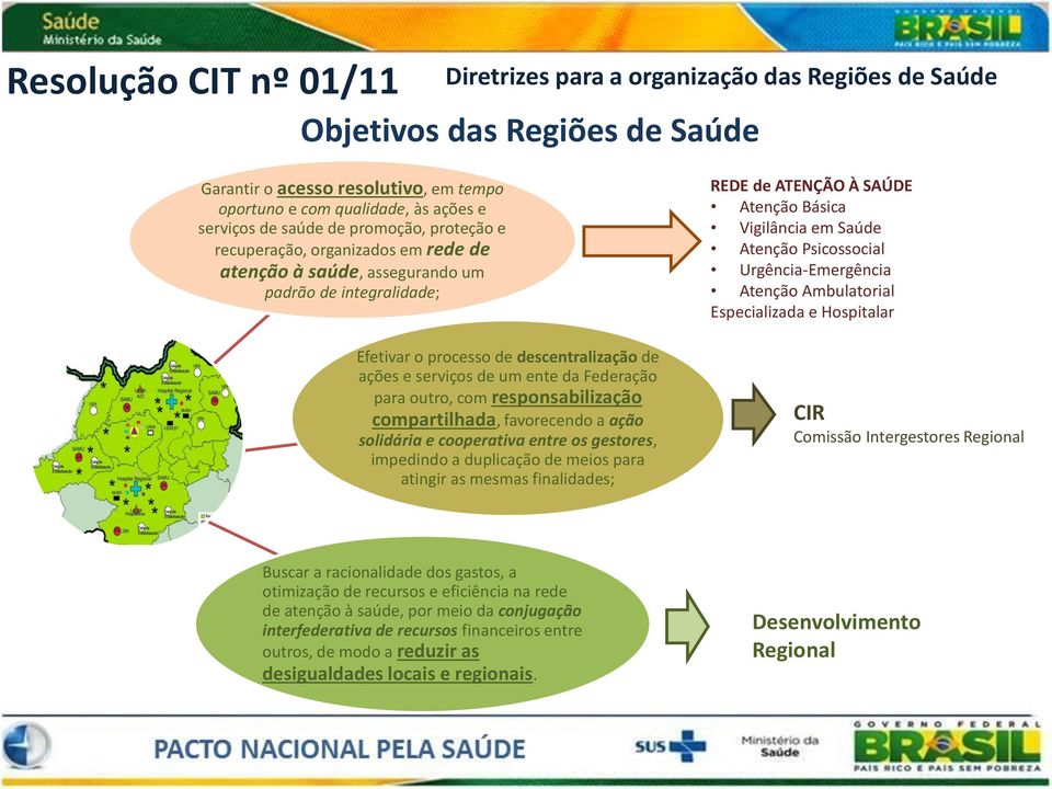 Federação para outro, com responsabilização compartilhada, favorecendo a ação solidária e cooperativa entre os gestores, impedindo a duplicação de meios para atingir as mesmas finalidades; REDE de