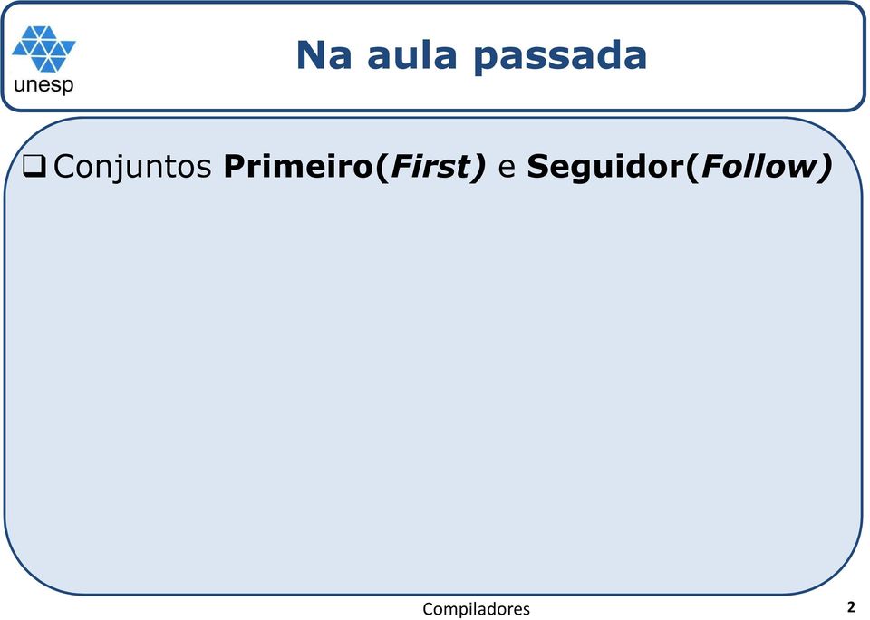 Primeiro(First)