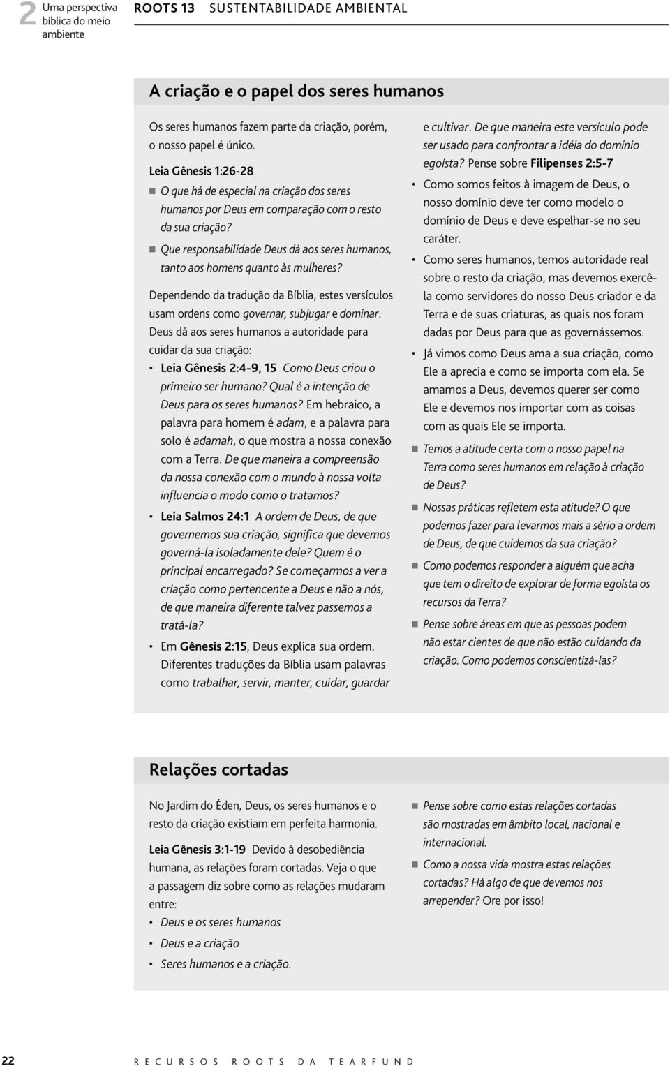 Que responsabilidade Deus dá aos seres humanos, tanto aos homens quanto às mulheres? Dependendo da tradução da Bíblia, estes versículos usam ordens como governar, subjugar e dominar.