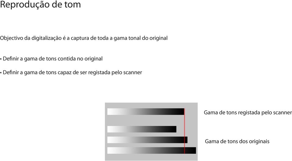 original Definir a gama de tons capaz de ser registada pelo