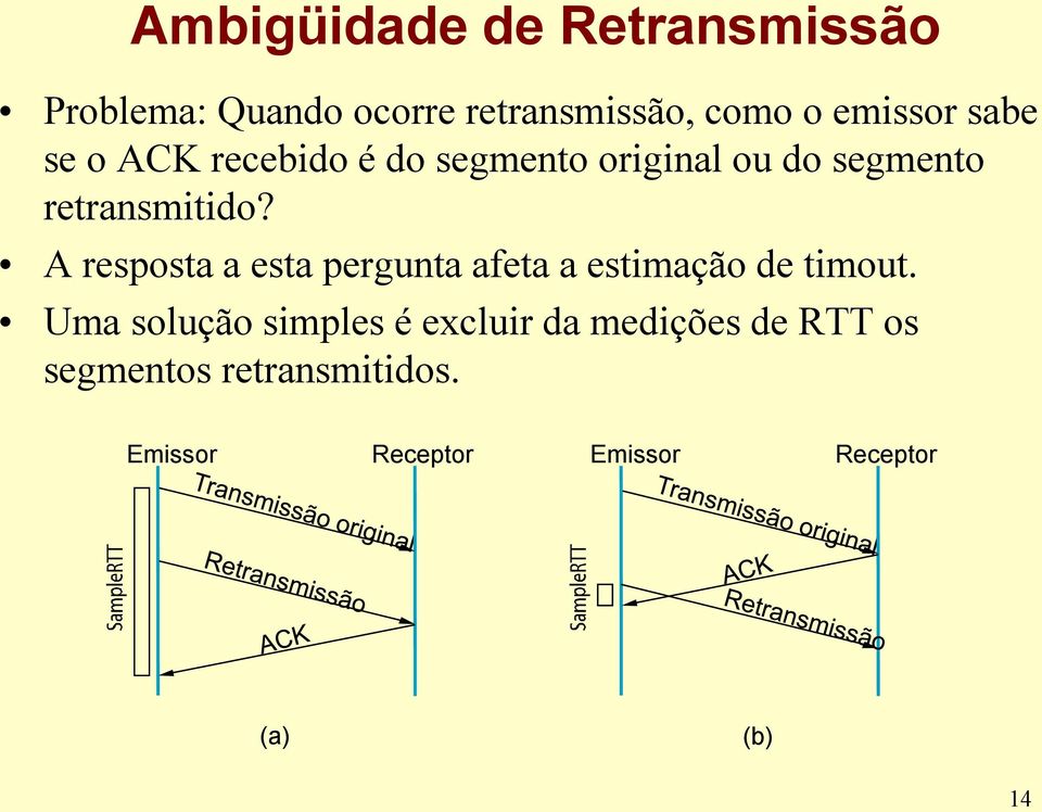 A resposta a esta pergunta afeta a estimação de timout.