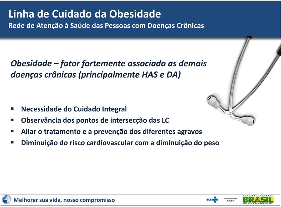 Necessidade do Cuidado Integral Observância dos pontos de intersecção das LC Aliar o