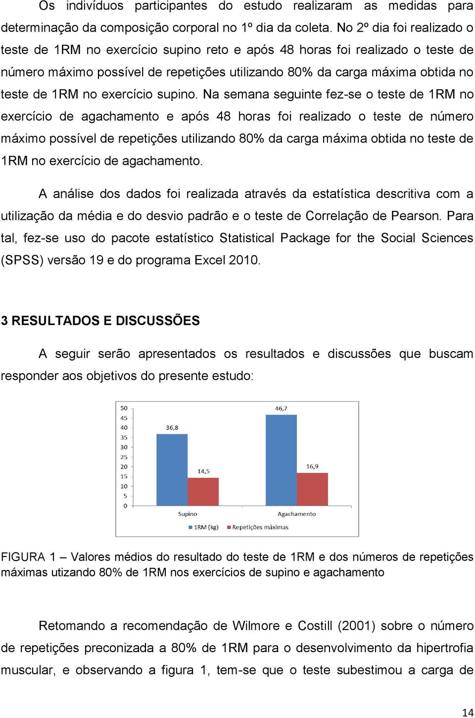 exercício supino.