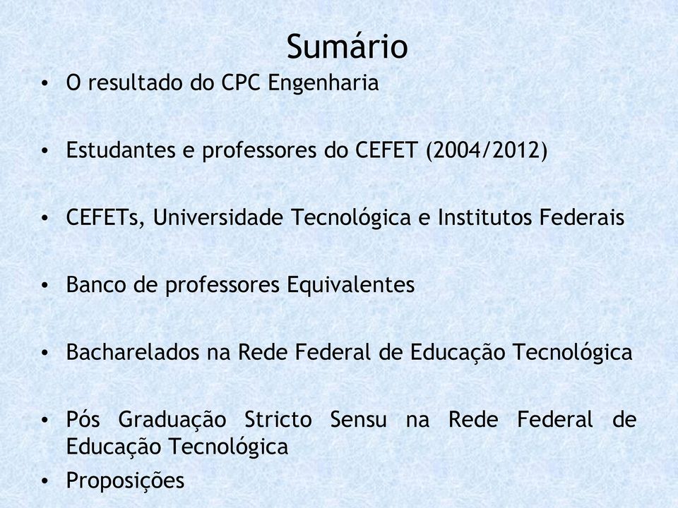 professores Equivalentes Bacharelados na Rede Federal de Educação