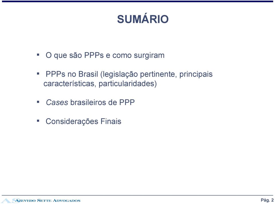 principais características,