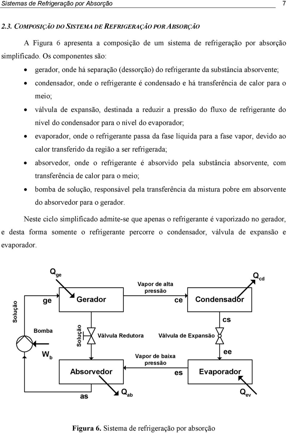 expansão, destinada a reduzir a pressão do fluxo de refrigerante do nível do condensador para o nível do evaporador; evaporador, onde o refrigerante passa da fase líquida para a fase vapor, devido ao