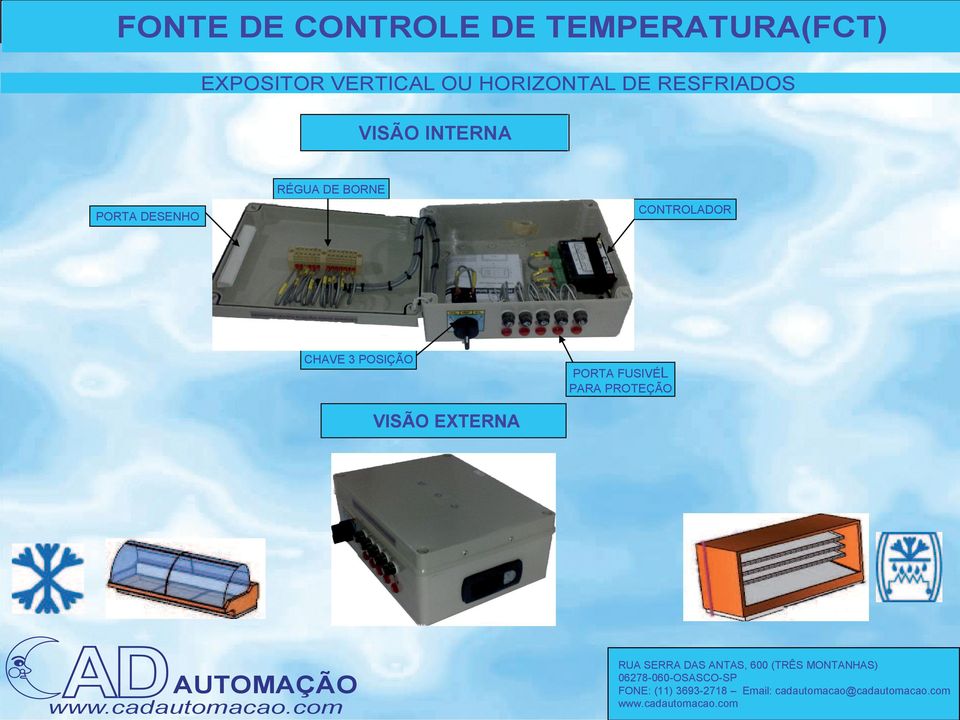 INTERNA RÉGUA DE BORNE CONTROLADOR PORTA DESENHO