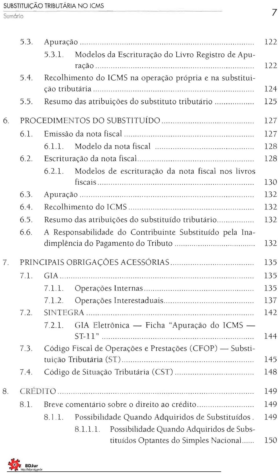 PROCEDIMENTOS DO SUBSTITUÍDO............. 127 6.1. Emissão da nota fiscal........................................... 127 6.1.1. Modelo da nota fiscal............................. 128 6.2. Escrituração da nota fiscal.