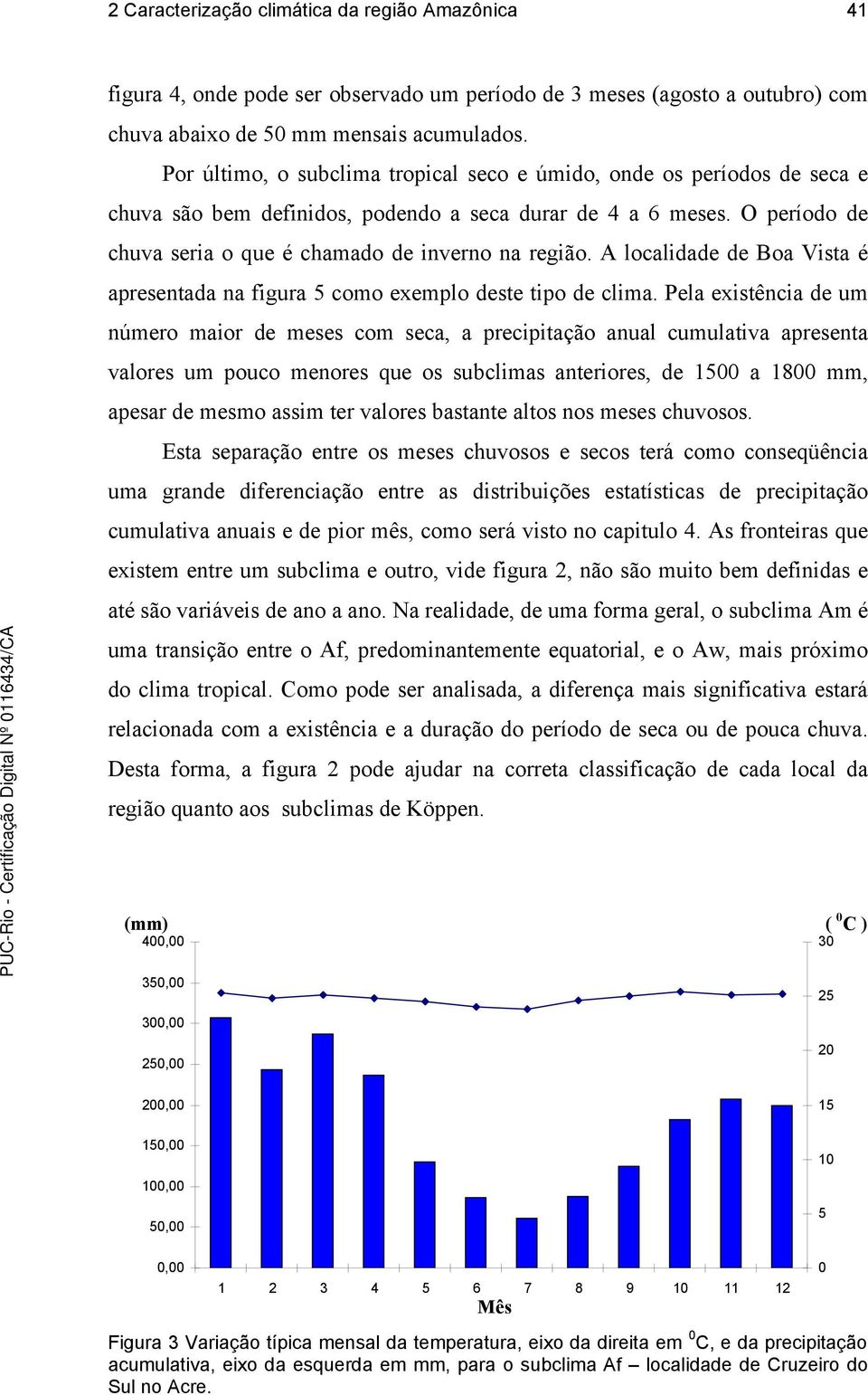 A localidade de Boa Vista é apresentada na figura 5 como exemplo deste tipo de clima.