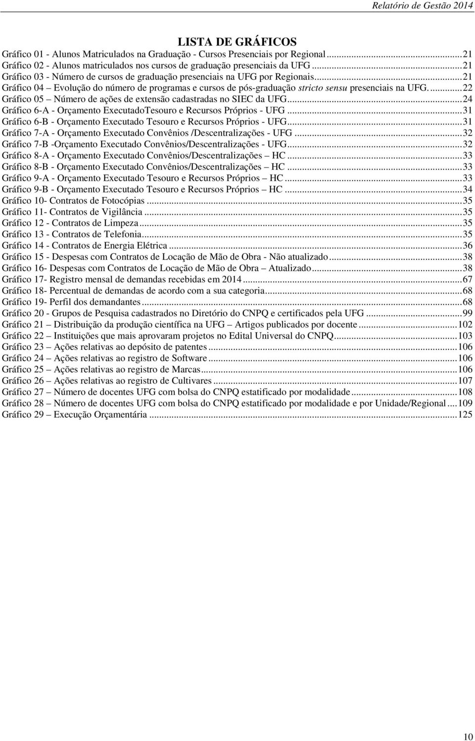 ... 22 Gráfico 05 Número de ações de extensão cadastradas no SIEC da UFG... 24 Gráfico 6-A - Orçamento ExecutadoTesouro e Recursos Próprios - UFG.