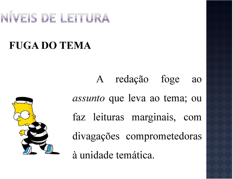 leituras marginais, com