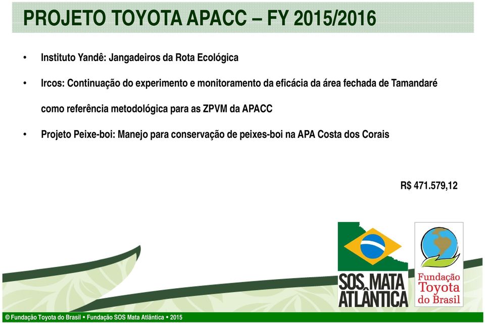 fechada de Tamandaré como referência metodológica para as ZPVM da APACC Projeto