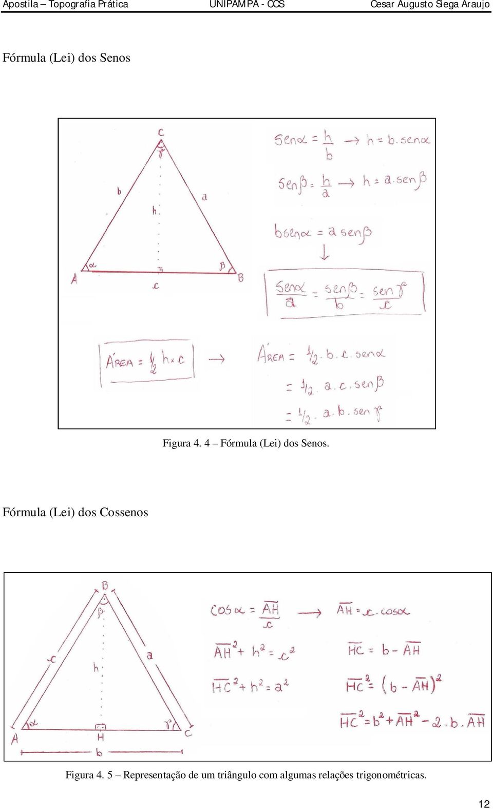 Fórmula (Lei) dos Cossenos Figura 4.