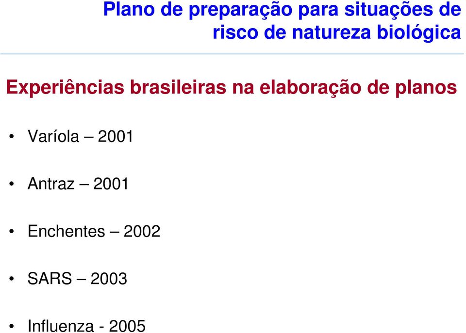 brasileiras na elaboração de planos