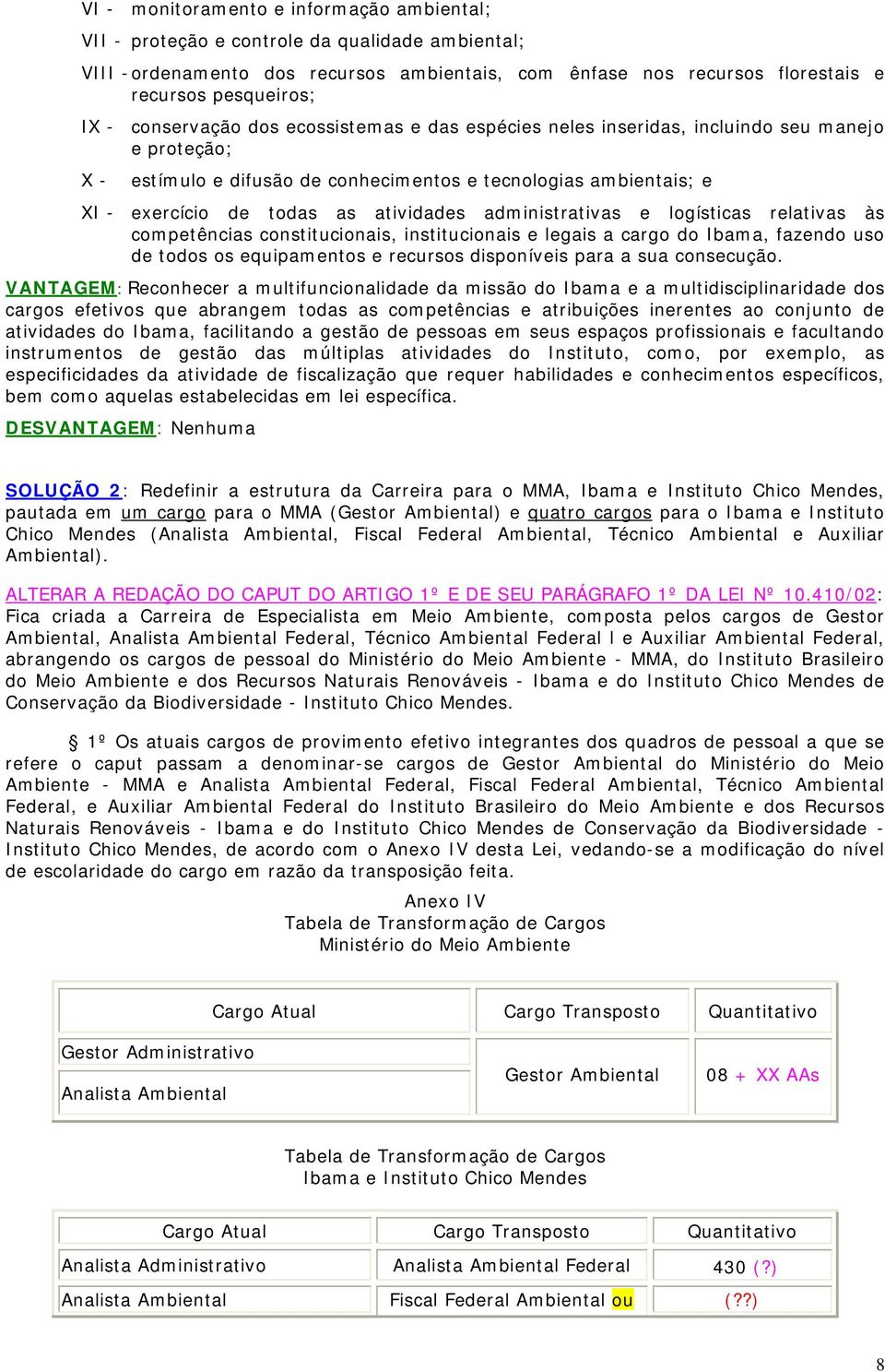 administrativas e logísticas relativas às competências constitucionais, institucionais e legais a cargo do Ibama, fazendo uso de todos os equipamentos e recursos disponíveis para a sua consecução.