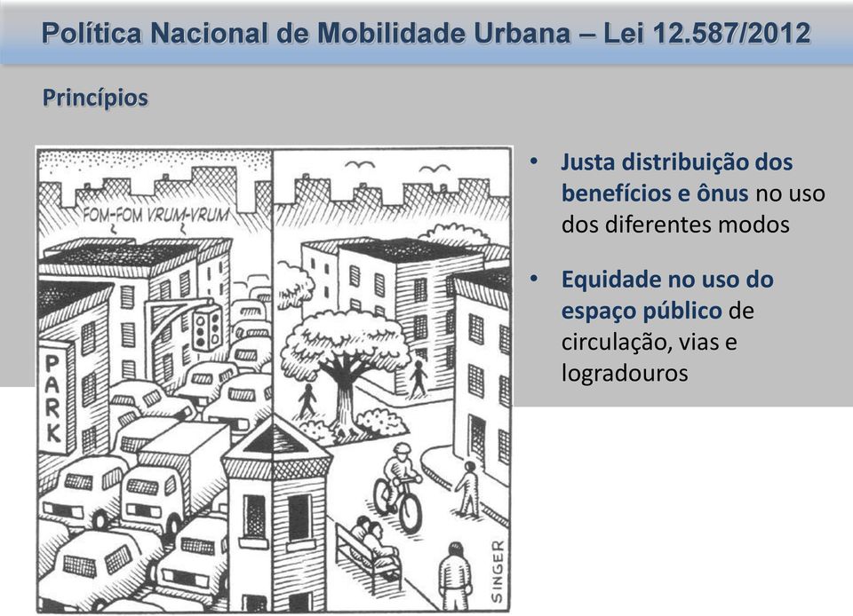 benefícios e ônus no uso dos diferentes modos