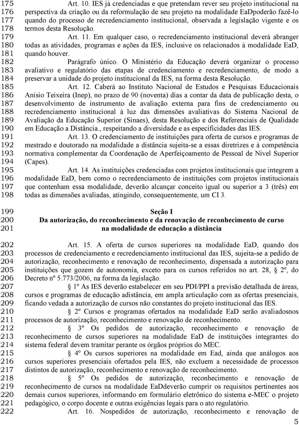 institucional, observada a legislação vigente e os termos desta Resolução. Art. 11.