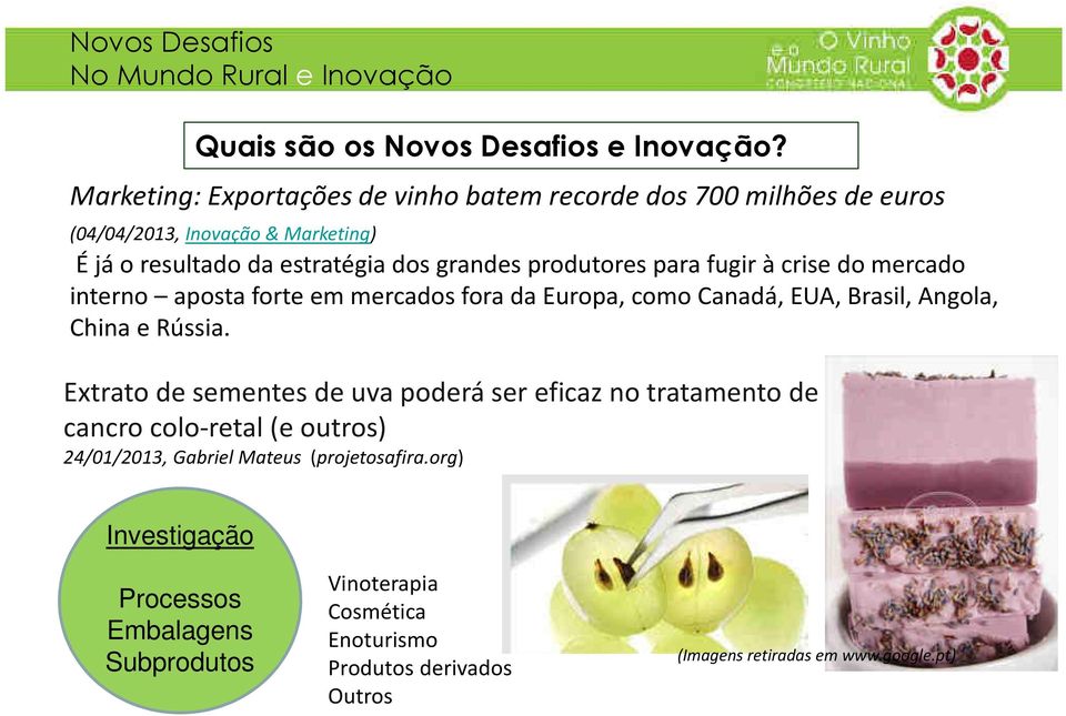 Rússia. Extrato de sementes de uva poderá ser eficaz no tratamento de cancro colo-retal(e outros) 24/01/2013, Gabriel Mateus (projetosafira.