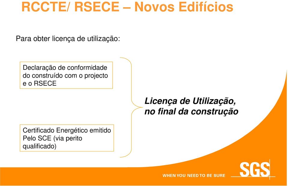 projecto e o RSECE Certificado Energético emitido Pelo SCE
