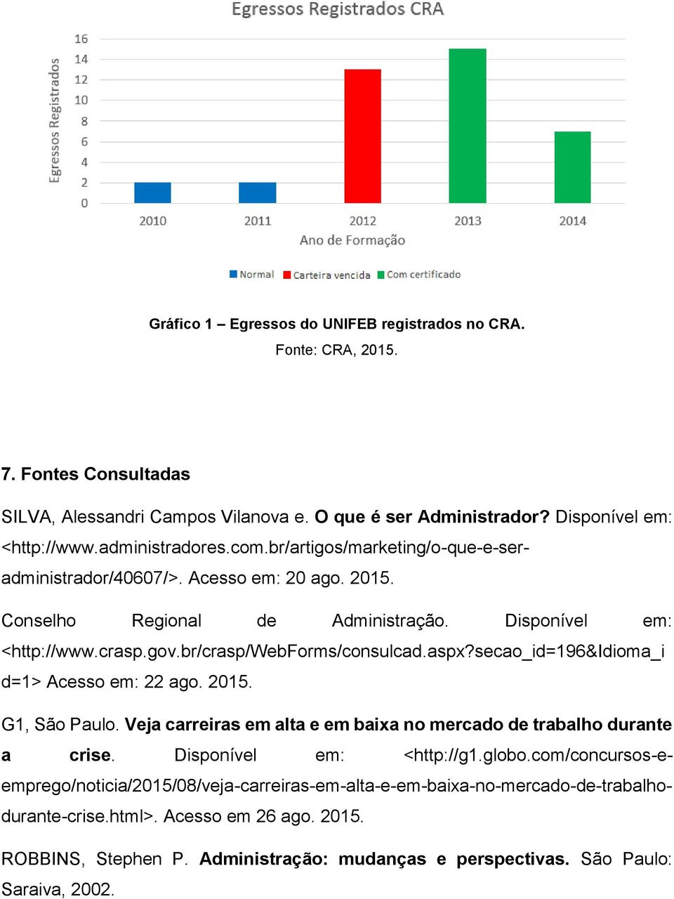 secao_id=196&idioma_i d=1> Acesso em: 22 ago. 2015. G1, São Paulo. Veja carreiras em alta e em baixa no mercado de trabalho durante a crise. Disponível em: <http://g1.globo.