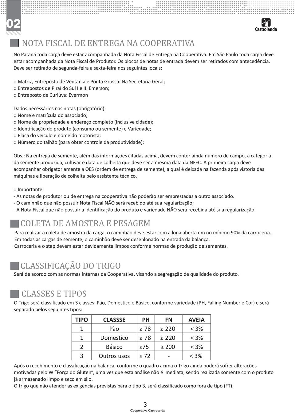 Deve ser retirado de segunda-feira a sexta-feira nos seguintes locais: :: Matriz, Entreposto de Ventania e Ponta Grossa: Na Secretaria Geral; :: Entrepostos de Piraí do Sul I e II: Emerson; ::