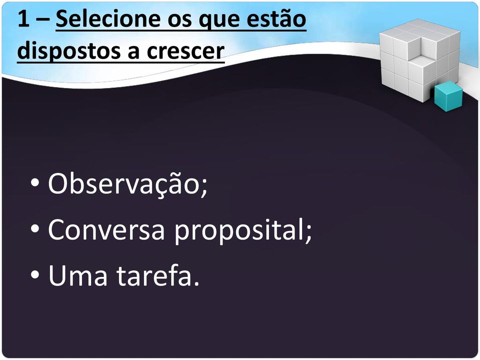 crescer Observação;