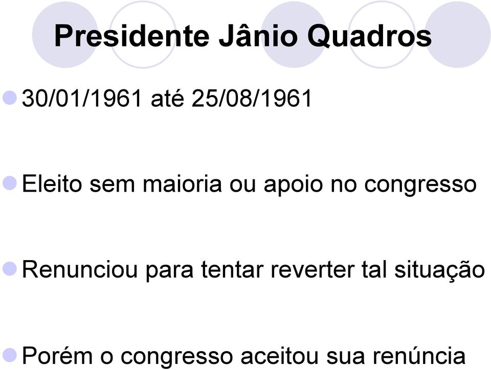 congresso Renunciou para tentar reverter