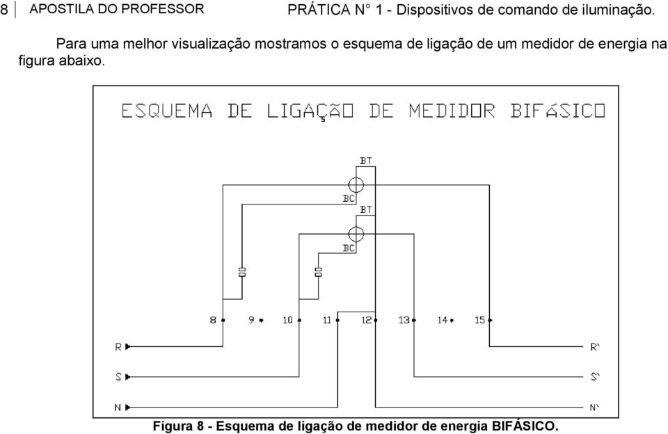 Para uma melhor visualização mostramos o esquema de ligação