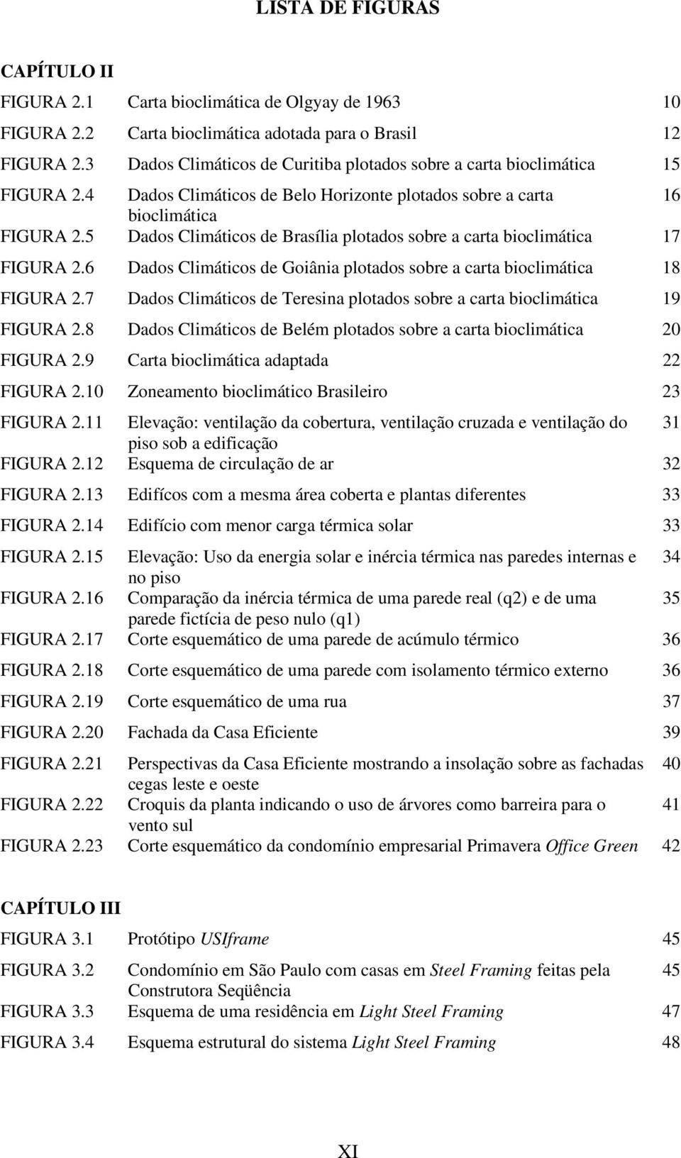 5 Dados Climáticos de Brasília plotados sobre a carta bioclimática 17 FIGURA 2.6 Dados Climáticos de Goiânia plotados sobre a carta bioclimática 18 FIGURA 2.