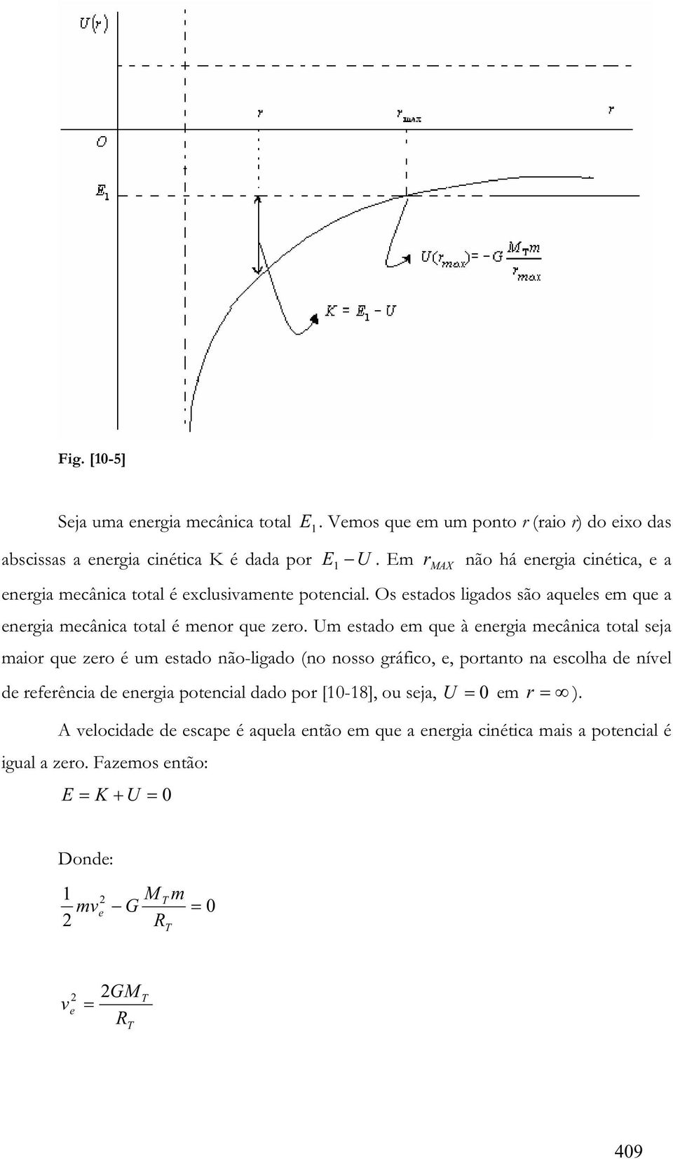 Os estados ligados são aqueles em que a enegia mecânica total é meno que zeo.