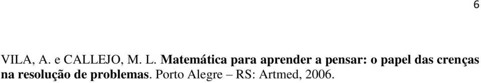 o papel das crenças na resolução