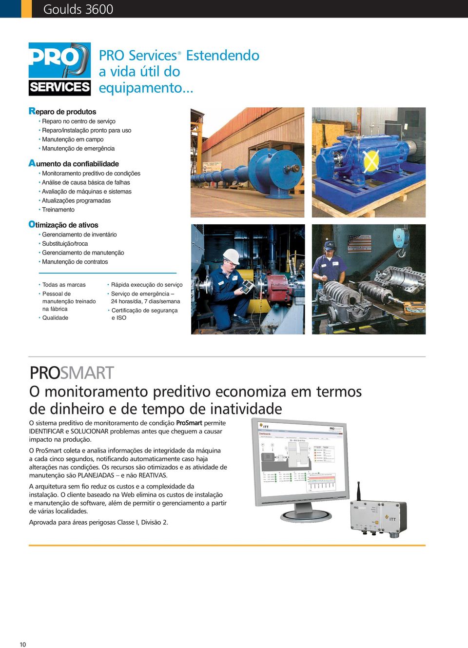 de contratos PRO Services Estendendo a vida útil do equipamento.