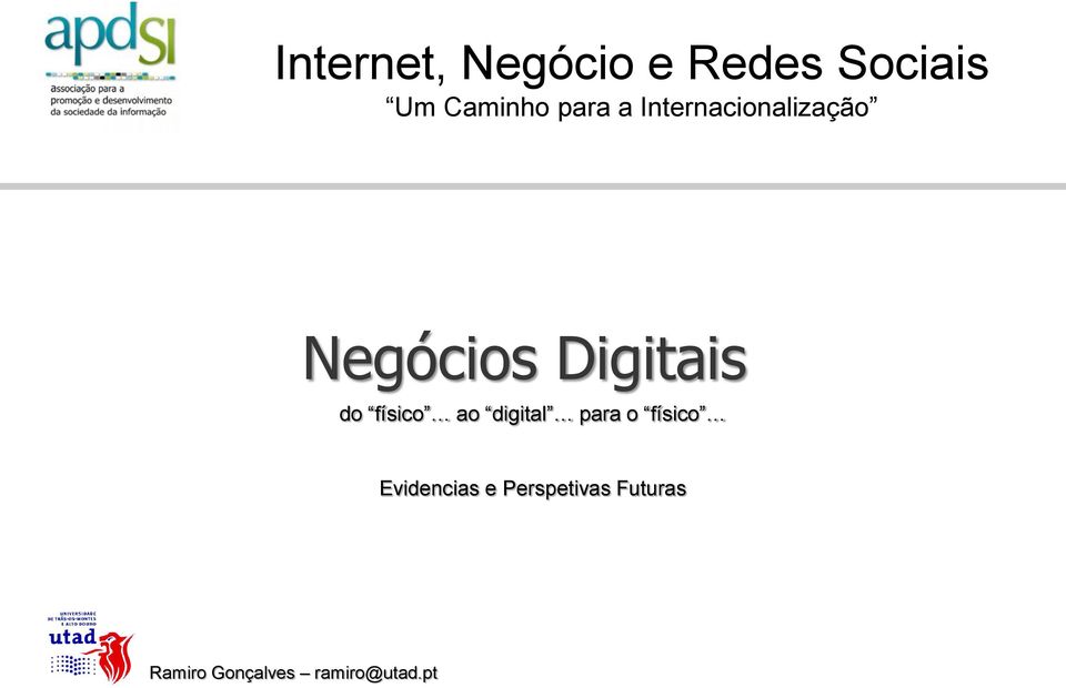 Negócios Digitais do físico ao digital