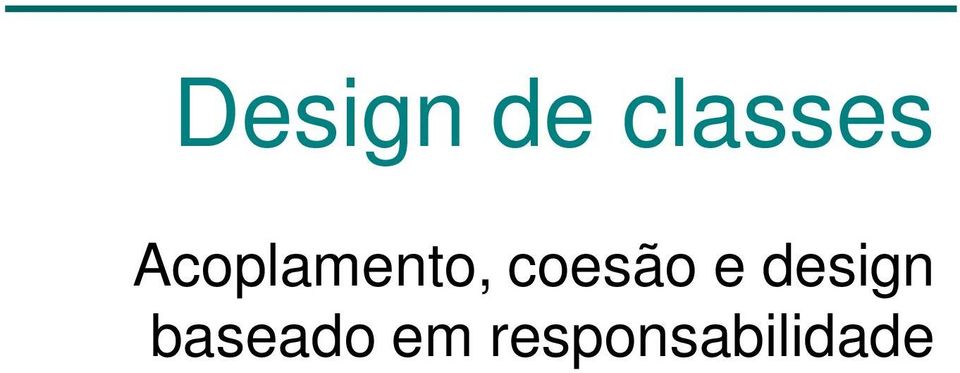 coesão e design