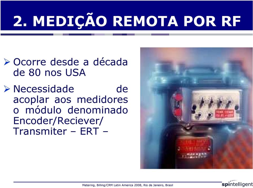 acoplar aos medidores o módulo