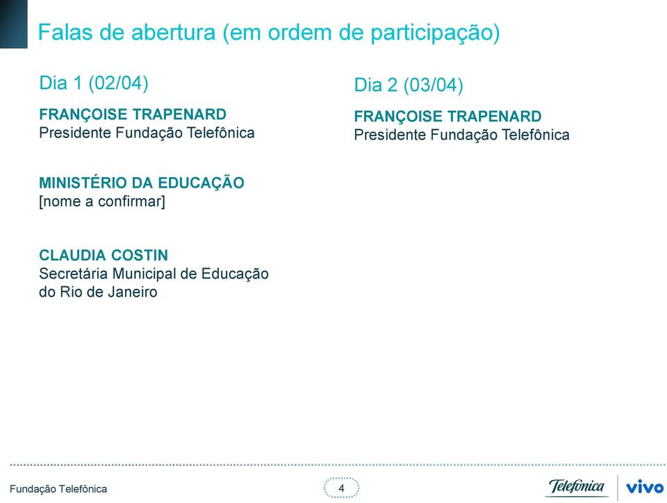 TRAPENARD Presidente MINISTÉRIO DA EDUCAÇÃO [nome a