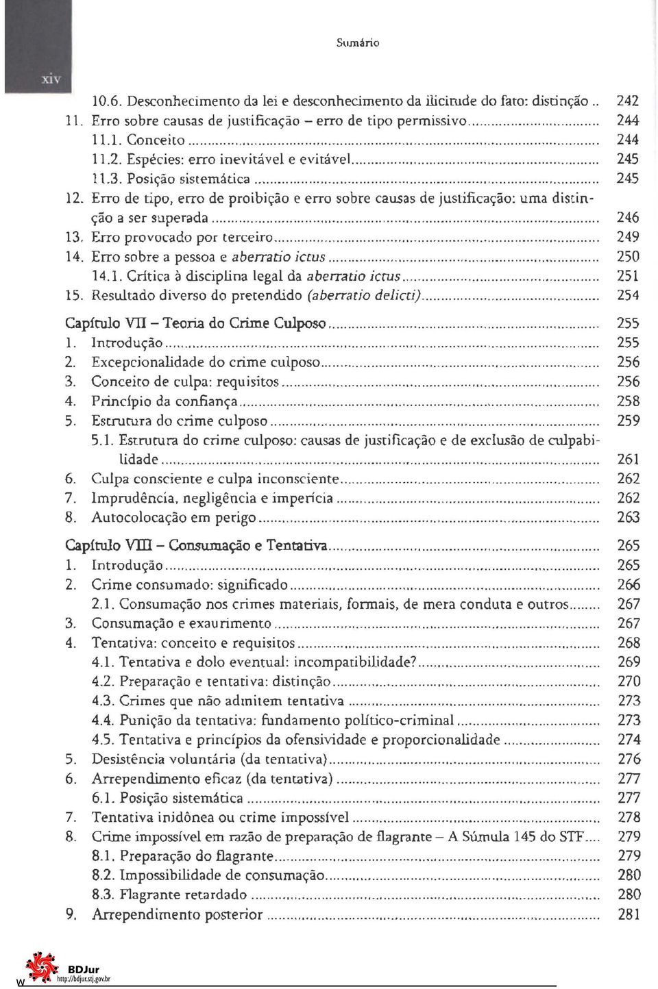 .................................. 246 13. Erro provocado por terceiro................... 249 14. Erro sobre a pessoa e aberrario iccus....................... 250 14.1. Critica à disciplina legal da aberratio icrus.