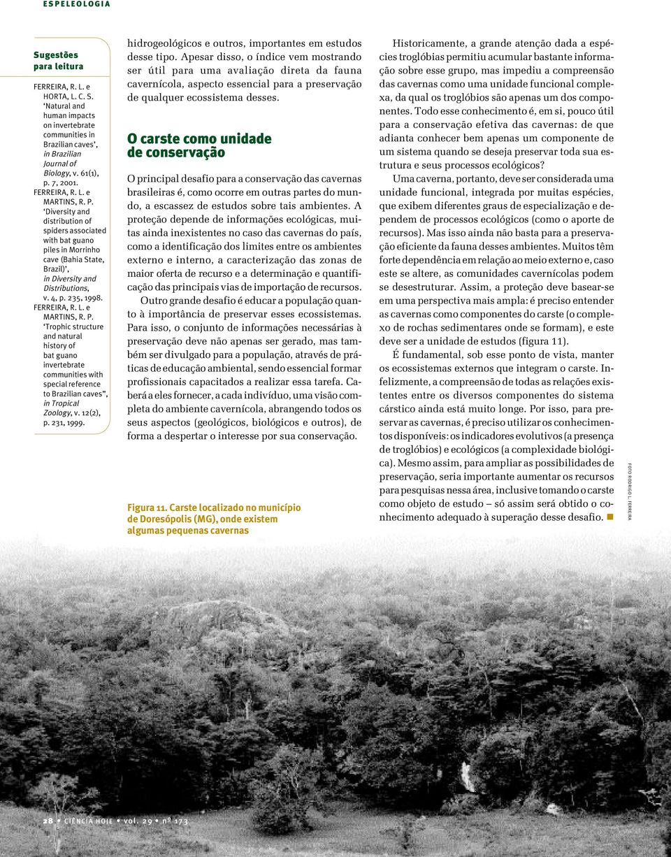 Trophic structure and natural history of bat guano invertebrate communities with special reference to Brazilian caves, in Tropical Zoology, v. 12(2), p. 231, 1999.