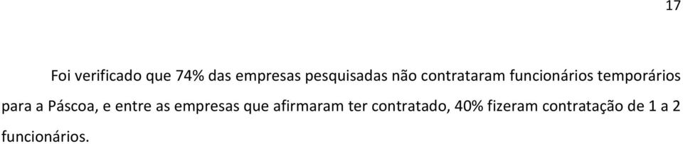 Páscoa, e entre as empresas que afirmaram ter